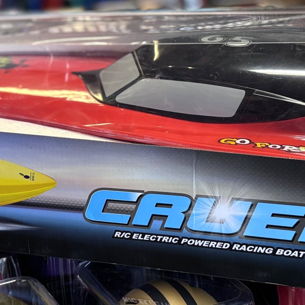 CRUEL RC Electric Racing Boat – 3 Channel High Speed Remote Control Boat (15 km/